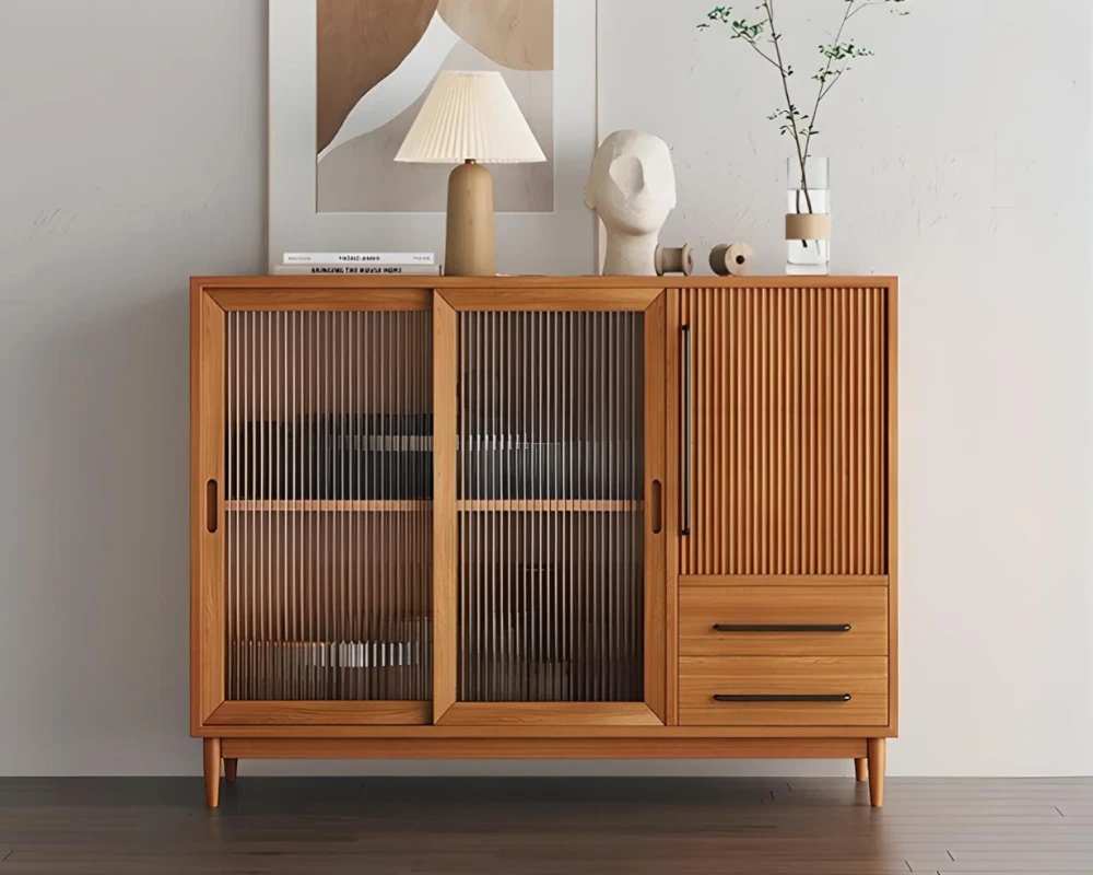 sideboard with drawers and shelves