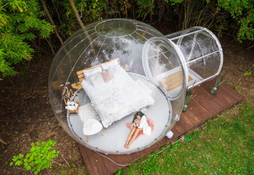 crystal bubble tent