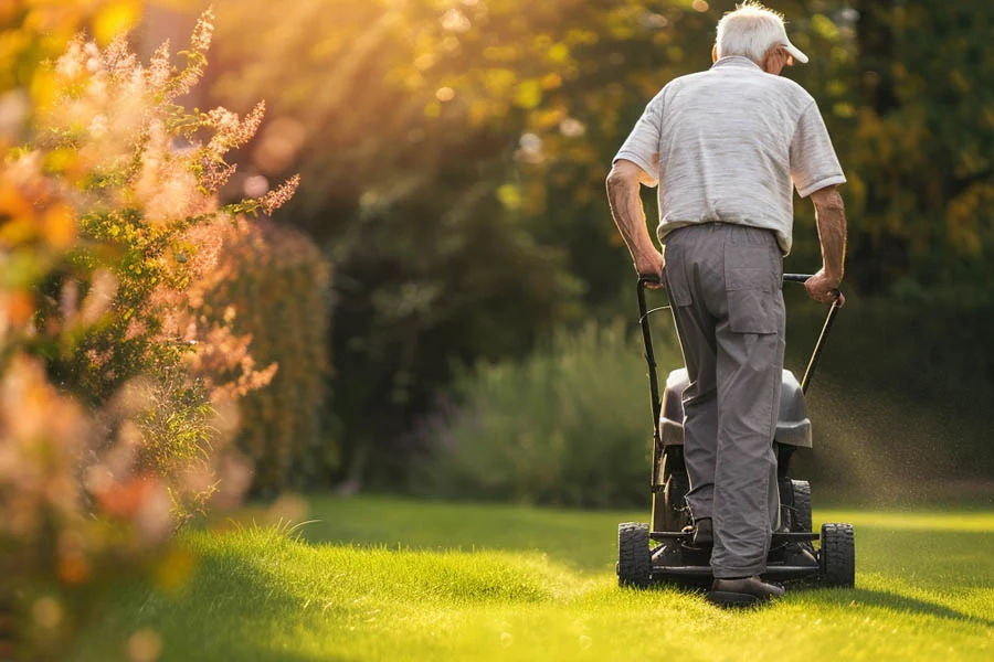 battery operated lawn