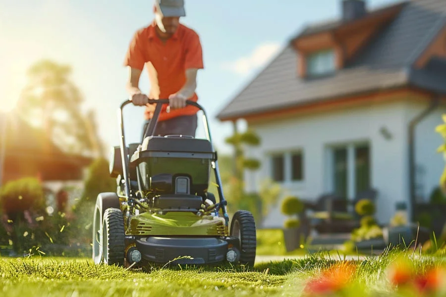 electric cordless push mower