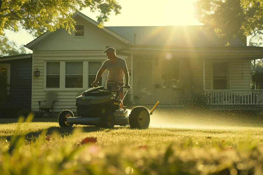 electric cordless push mower