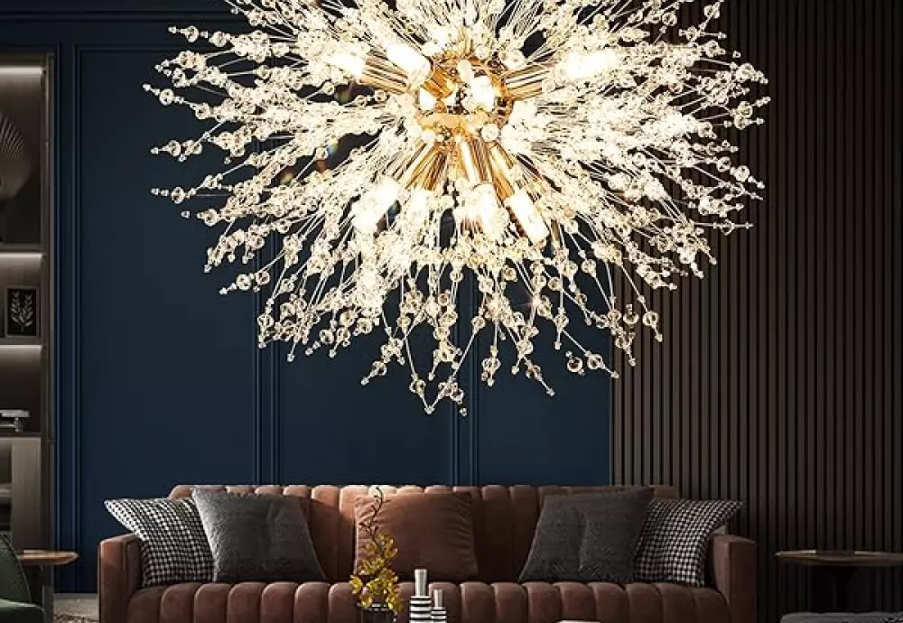 modern crystal flush mount chandelier